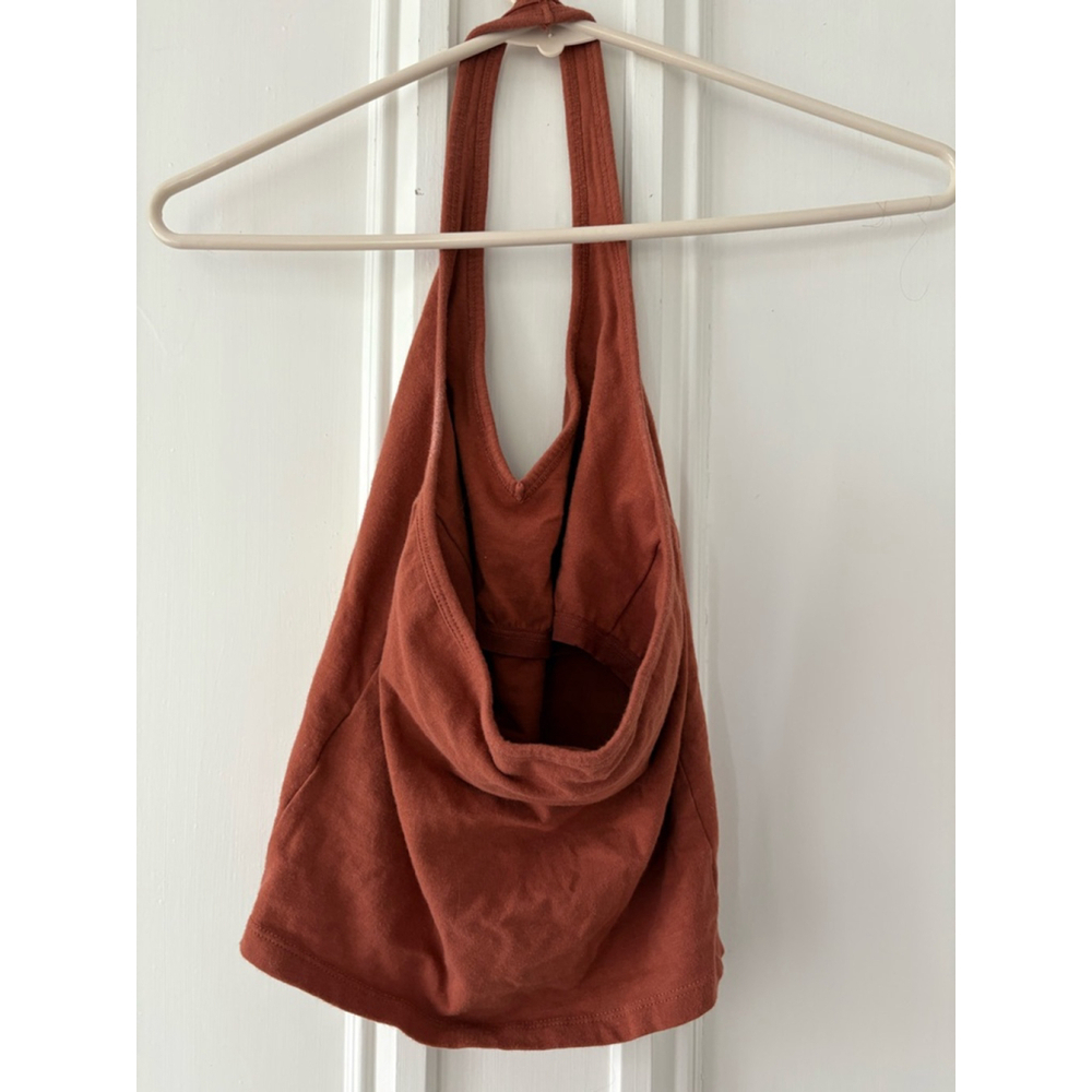 Hollister women's brown/ rust Halter Top Size Small - Picture 2 of 3